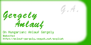 gergely anlauf business card